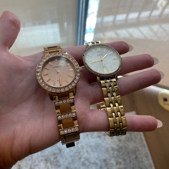 Fossil Women's Rose Gold Watch with Crystal Accents - Stainless Steel - Picture 4 of 4